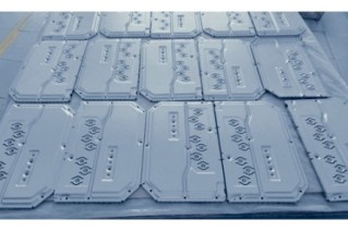 Several stages of sheet metal manufacturing process